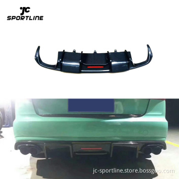 Carbon Fiber Rear Diffuser for Audi A6 C7 2016-2018